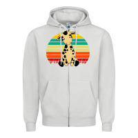 Dove Grey africa animals african safari retro Zipper Hoodie - linhVisuals