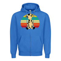 True Royal africa animals african safari retro Zipper Hoodie - linhVisuals