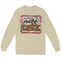 Mushroom Nurse life leopard frame Long Sleeve Tee - LillyAllenDesigns