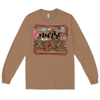 Toasted Coconut Nurse life leopard frame Long Sleeve Tee - LillyAllenDesigns