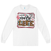 White Nurse life leopard frame Long Sleeve Tee - LillyAllenDesigns