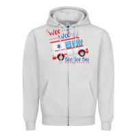 Dove Grey emt paramedic wee woo ambulance boo Zipper Hoodie - linhVisuals