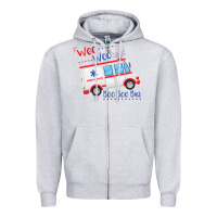 Heather Grey emt paramedic wee woo ambulance boo Zipper Hoodie - linhVisuals