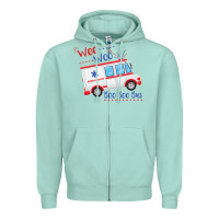 Seafoam emt paramedic wee woo ambulance boo Zipper Hoodie - linhVisuals