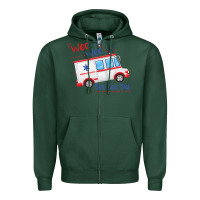 Sports Green emt paramedic wee woo ambulance boo Zipper Hoodie - linhVisuals