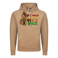 Vintage Coffee All I Want For Christmas Is A Horse Vintage Hoodie - LillyAllenDesigns