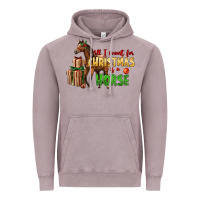 Vintage Zinc All I Want For Christmas Is A Horse Vintage Hoodie - LillyAllenDesigns