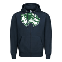 Navy utah valley wolverines Zipper Hoodie - linhVisuals