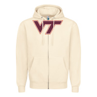Sandshell virginia tech hokies Zipper Hoodie - linhVisuals