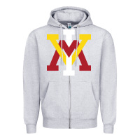 Heather Grey vmi keydets Zipper Hoodie - linhVisuals