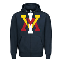 Navy vmi keydets Zipper Hoodie - linhVisuals