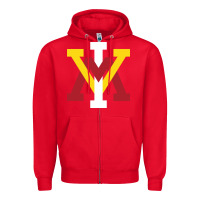 Red vmi keydets Zipper Hoodie - linhVisuals