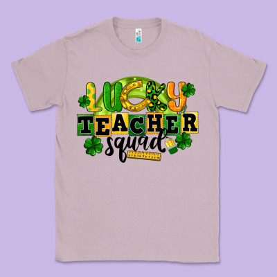 Lucky Teacher Squad St. Patrick's Day Classic Tee Designed By Cowgirlartshop