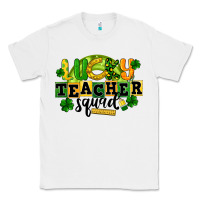 White Lucky Teacher Squad St. Patrick's Day Classic Tee - CowGirlArtShop