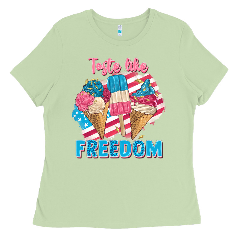 Taste Like Freedom 4th Of July Ladies Tee by FaDigitalArtStudio | Teevron