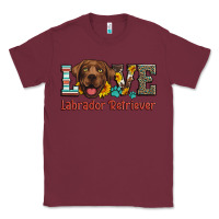 Burgundy love labrador retriever Classic Tee - Artiststas