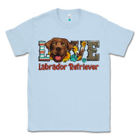 Dusty Blue love labrador retriever Classic Tee - Artiststas