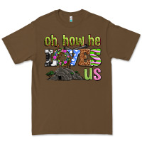 Cacao Easter Day Oh he loves us Premium Tee - OliviaCreatesArt