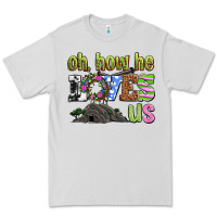 Dove Grey Easter Day Oh he loves us Premium Tee - OliviaCreatesArt