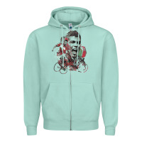 Seafoam cristiano cool Zipper Hoodie - linhVisuals