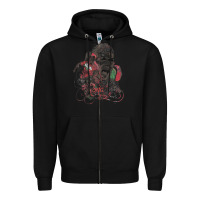 Black cristiano cool Zipper Hoodie - linhVisuals