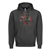 Charcoal Heather cristiano cool Zipper Hoodie - linhVisuals