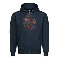 Navy cristiano cool Zipper Hoodie - linhVisuals