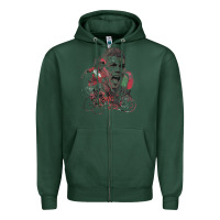 Sports Green cristiano cool Zipper Hoodie - linhVisuals
