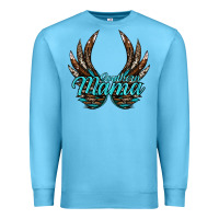 Ocean Blue Southern Mama Premium Sweatshirt - JahusDesignShop