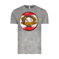 Cloud Rock baseball with sunflower round earrings Vintage Tee - BundleAndBundleShop