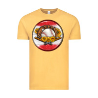 Vintage Mustard baseball with sunflower round earrings Vintage Tee - BundleAndBundleShop