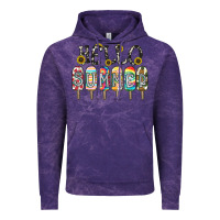 Cloud Purple name vibrant summer greeting with popsicles Vintage Hoodie - CowhideDigitalArt