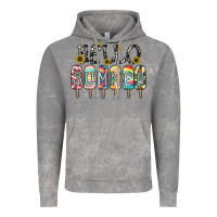 Cloud Rock name vibrant summer greeting with popsicles Vintage Hoodie - CowhideDigitalArt