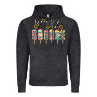 Vintage Black name vibrant summer greeting with popsicles Vintage Hoodie - CowhideDigitalArt