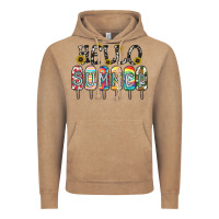 Vintage Coffee name vibrant summer greeting with popsicles Vintage Hoodie - CowhideDigitalArt