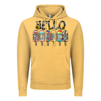 Vintage Mustard name vibrant summer greeting with popsicles Vintage Hoodie - CowhideDigitalArt