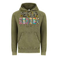 Vintage Olive name vibrant summer greeting with popsicles Vintage Hoodie - CowhideDigitalArt