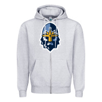 Heather Grey rytíři kladno Zipper Hoodie - linhVisuals