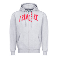 Heather Grey Arcade Fire Zipper Hoodie - linhVisuals