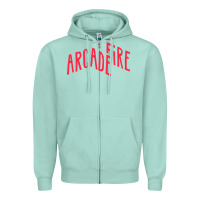 Seafoam Arcade Fire Zipper Hoodie - linhVisuals