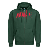 Sports Green Arcade Fire Zipper Hoodie - linhVisuals