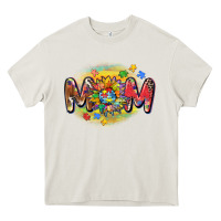 Cream autism mom Heavy Core Tee - CowGirlArtShop