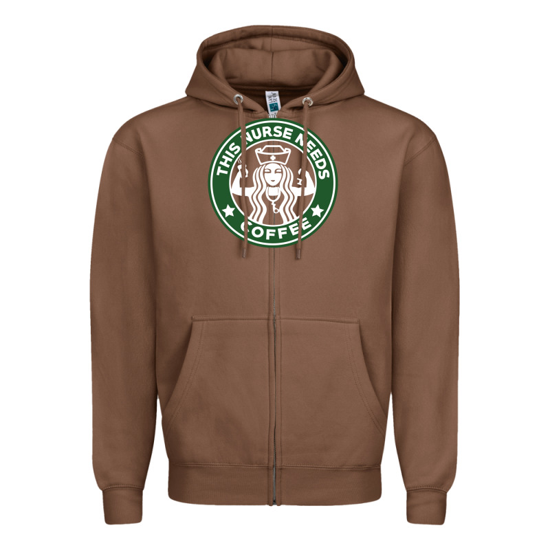 Nurse Needs Coffee Lover Zipper Hoodie by linhVisuals | Teevron