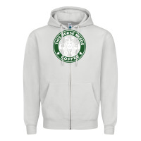 Dove Grey nurse needs coffee lover Zipper Hoodie - linhVisuals
