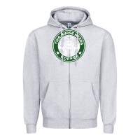 Heather Grey nurse needs coffee lover Zipper Hoodie - linhVisuals