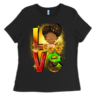 Black Love Juneteenth Ladies Tee - FaDigitalArtStudio