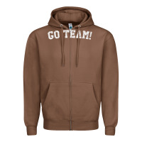 Chestnut go team! Zipper Hoodie - linhVisuals