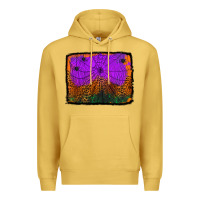 Antique Gold halloween spider web background Premium Hoodie - Jasminsmagicworld