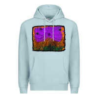 Blue Mist halloween spider web background Premium Hoodie - Jasminsmagicworld