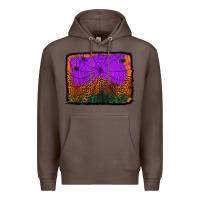 Coffee halloween spider web background Premium Hoodie - Jasminsmagicworld